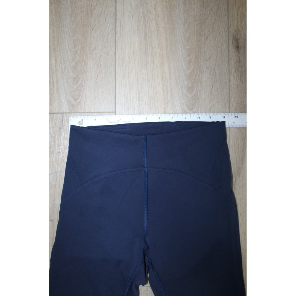 Lululemon Navy Blue High Rise Cropped Leggings Size 6 Activewear Running - Picture 6 of 9